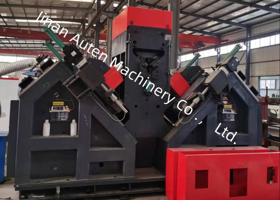 40 mm Max diametro di perforazione angolo torre di acciaio industria CNC angolo linea macchina 1000KN forza di marcatura
