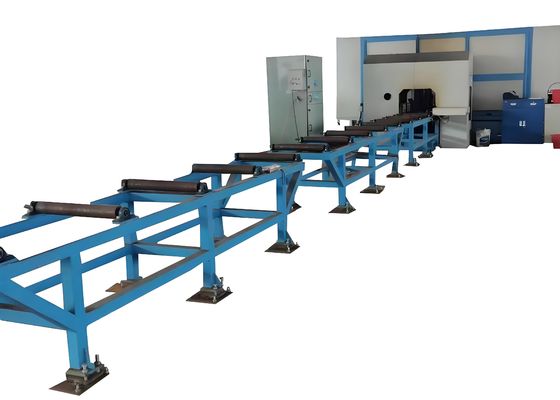 2 KW Servo Motor Perforazione Infeed CNC H-Beam Perforazione Shearing And Tapping Machine Line 500×500mm Dimensione