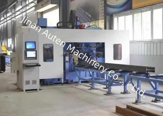 Larghezza 150 ∼ 1250 mm CNC H Beam Drilling Marking And Tapping Machine BT40 Spindle Bore Taper
