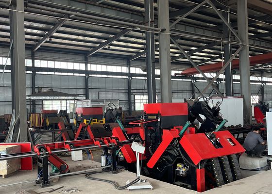 Macchine CNC ad alta efficienza e automatizzate per la perforazione e la stampatura di acciaio ad angolo di grandi dimensioni