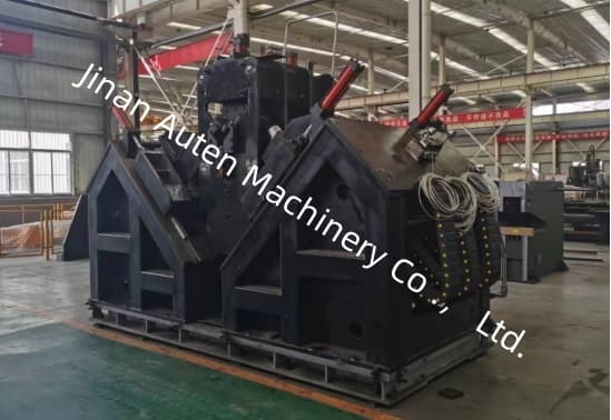 40 mm Max diametro di perforazione angolo torre di acciaio industria CNC angolo linea macchina 1000KN forza di marcatura