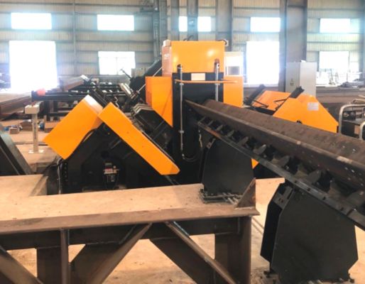 40mm Max Drilling Diameter Cnc Angle Steel Drilling Machine Line With External Cooling