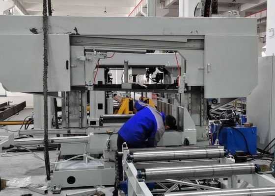1250x600mm Max Dimensione Larghezza X Altezza CNC 3D Beam Drilling Machine Line 40mm Max Hole Diameter