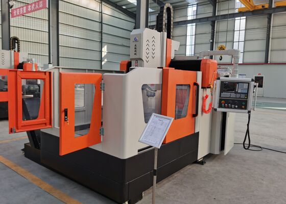 1200x1200mm Dimensione Flanges di piastra di acciaio Processing CNC Perforazione Tapping Machine 18mm T-Slot Larghezza
