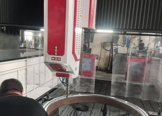 Modello PHD4080 Gantry Moving CNC Drilling Milling Machine per scambiatori di calore