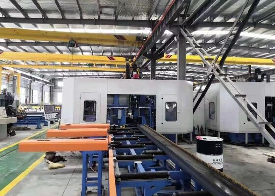 Industria della costruzione di ponti CNC per la trivellazione e la segatura di travi per l'acciaio di canalizzazione