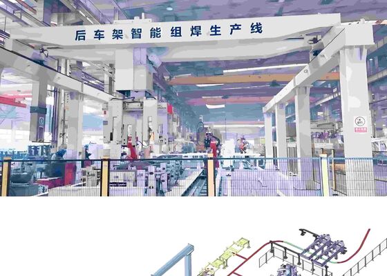 Stazione di saldatura robotizzata standard flessibile per attrezzature ingegneristiche e cantieristica navale
