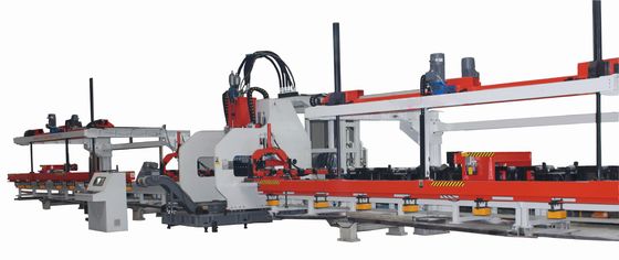 Macchina punzonatrice idraulica automatica a 3 assi per piastre CNC ad alta configurazione da 60KW per travi longitudinali
