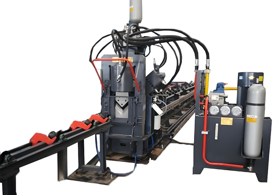 Macchina integrata CNC completamente automatica per punzonatura, marcatura e taglio di filo di acciaio angolare