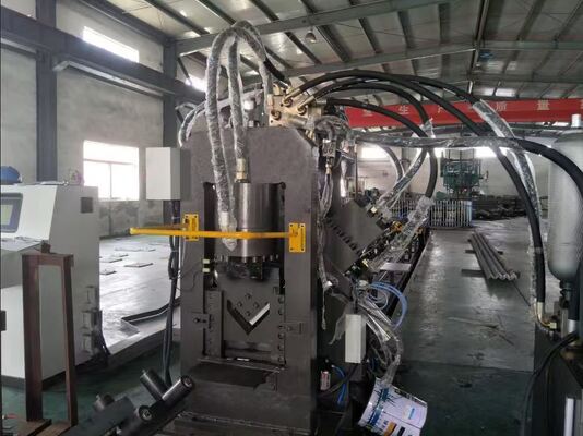 Linea integrata di fabbricazione di acciaio CNC 3-in-1 per la lavorazione dell'acciaio a canale con barre piatte ad angolo