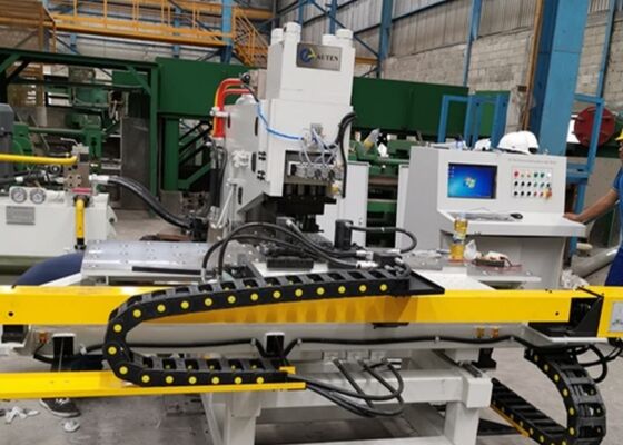 Modello BNC100 Macchina per perforare la piastra di collegamento CNC per le industrie delle strutture in acciaio di ponti