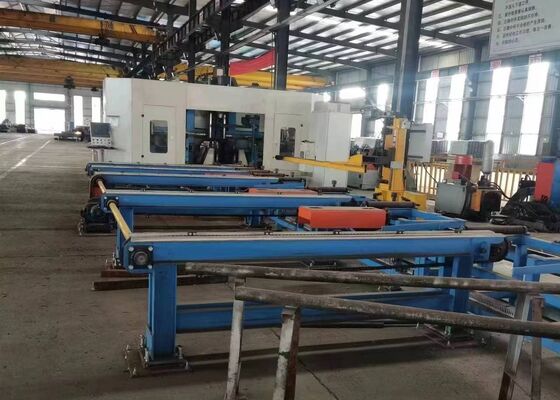 BHD700/3 CNC Beam Drilling Machine Line per acciaio a sezione H dotato di tre fusi